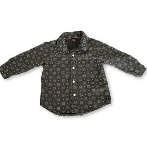 Baby gap 18-24m western cowboy button up long sleeve shirt